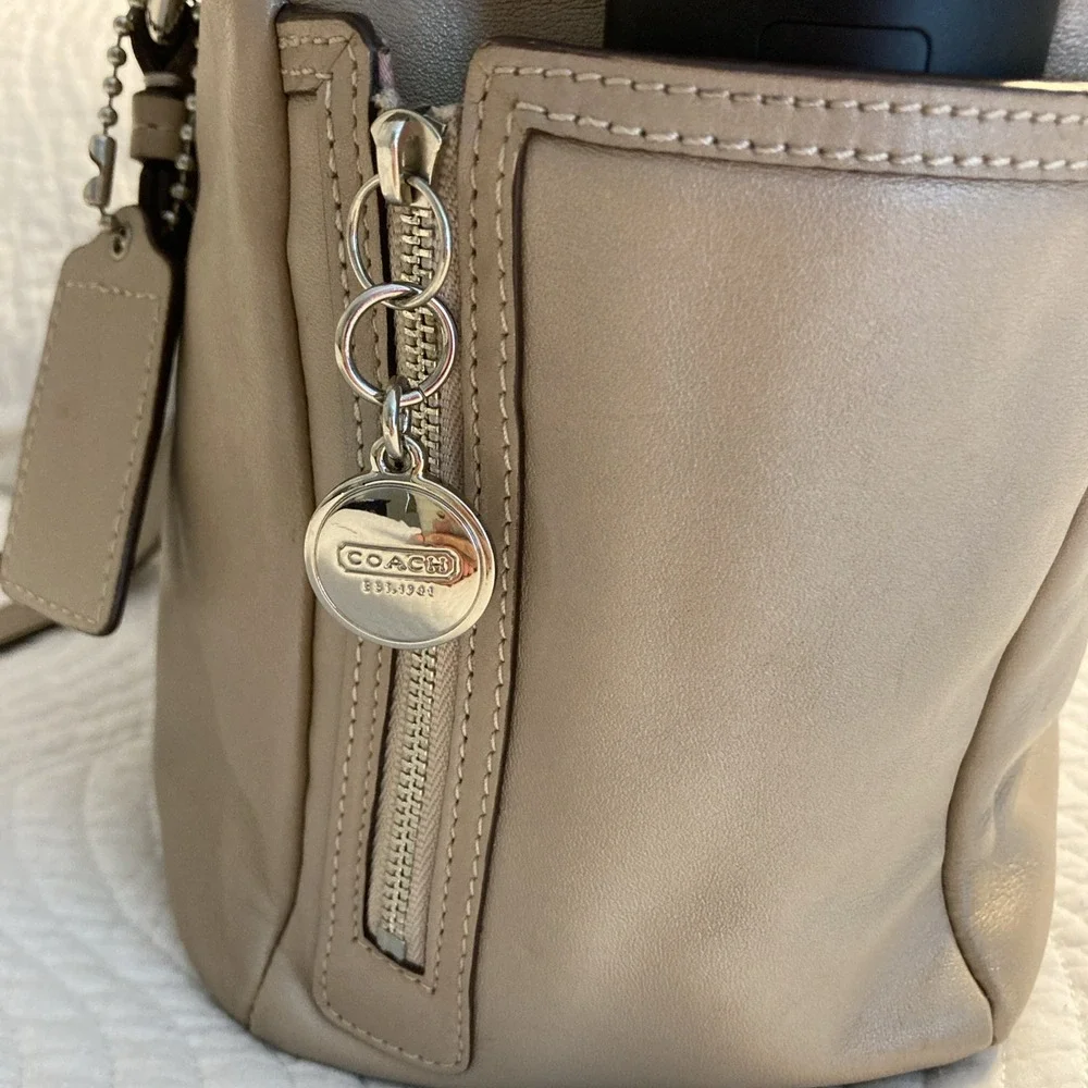 Coach leather tote